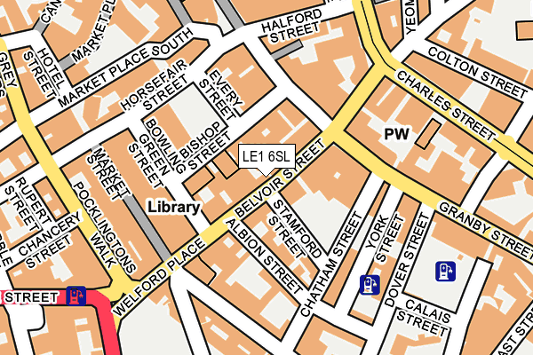 LE1 6SL map - OS OpenMap – Local (Ordnance Survey)