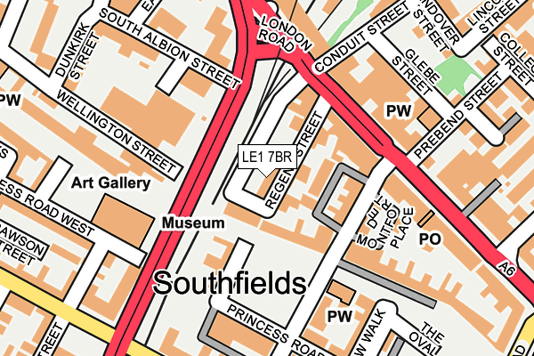 LE1 7BR map - OS OpenMap – Local (Ordnance Survey)