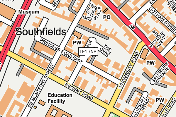 LE1 7NP map - OS OpenMap – Local (Ordnance Survey)