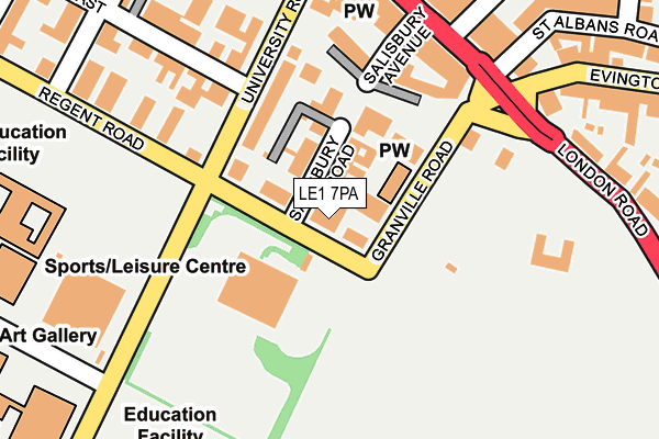 Map of ALEX TOTAL QUALITY LTD at local scale