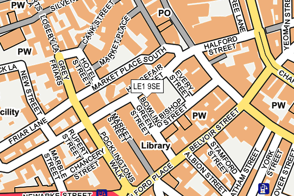 LE1 9SE map - OS OpenMap – Local (Ordnance Survey)