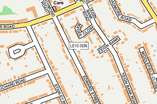 LE10 0DN map - OS OpenMap – Local (Ordnance Survey)