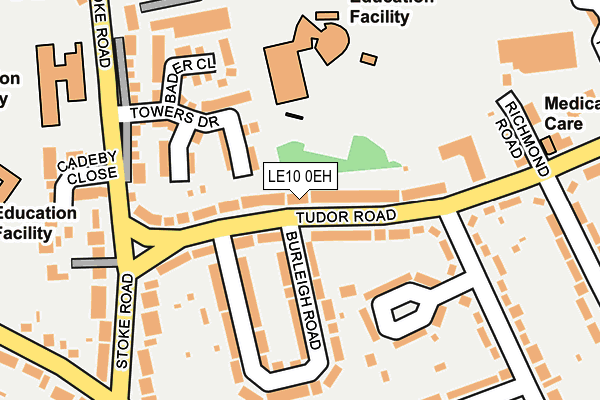 LE10 0EH map - OS OpenMap – Local (Ordnance Survey)