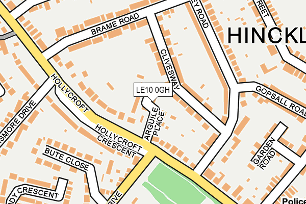 LE10 0GH map - OS OpenMap – Local (Ordnance Survey)