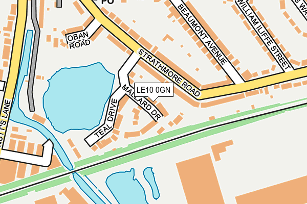 LE10 0GN map - OS OpenMap – Local (Ordnance Survey)