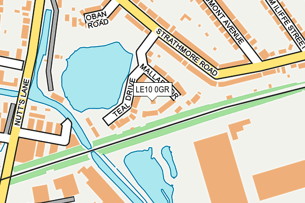 LE10 0GR map - OS OpenMap – Local (Ordnance Survey)