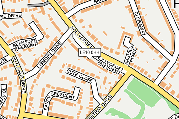 LE10 0HH map - OS OpenMap – Local (Ordnance Survey)