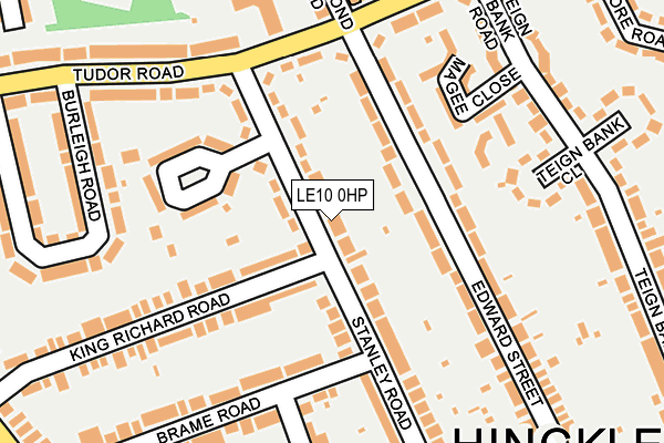 LE10 0HP map - OS OpenMap – Local (Ordnance Survey)