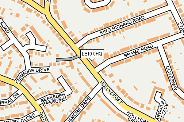 LE10 0HQ map - OS OpenMap – Local (Ordnance Survey)