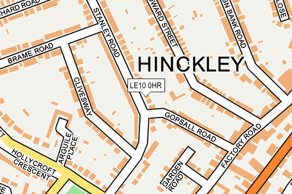 LE10 0HR map - OS OpenMap – Local (Ordnance Survey)