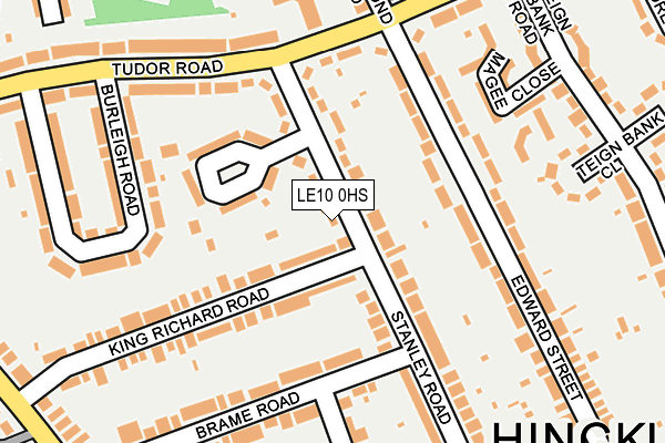 LE10 0HS map - OS OpenMap – Local (Ordnance Survey)