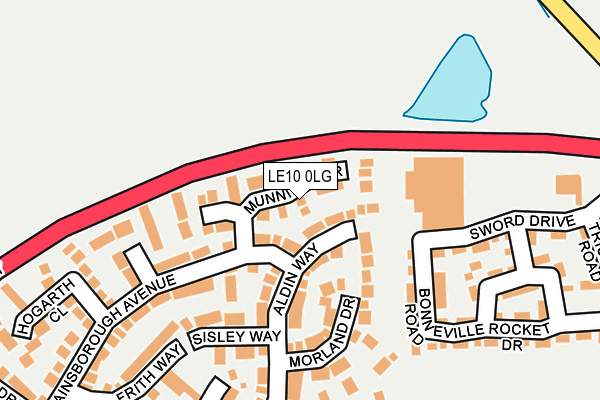 LE10 0LG map - OS OpenMap – Local (Ordnance Survey)