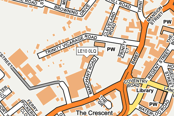 LE10 0LQ map - OS OpenMap – Local (Ordnance Survey)