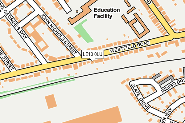 LE10 0LU map - OS OpenMap – Local (Ordnance Survey)