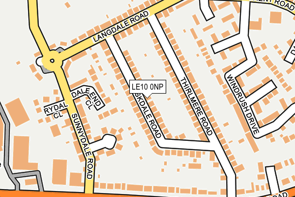 LE10 0NP map - OS OpenMap – Local (Ordnance Survey)