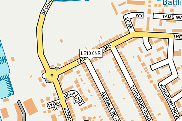 LE10 0NR map - OS OpenMap – Local (Ordnance Survey)