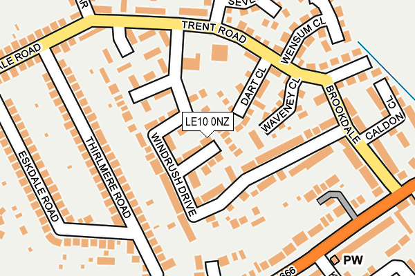 LE10 0NZ map - OS OpenMap – Local (Ordnance Survey)