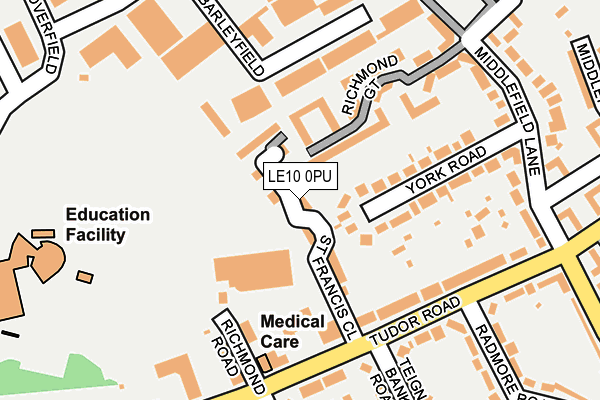 LE10 0PU map - OS OpenMap – Local (Ordnance Survey)