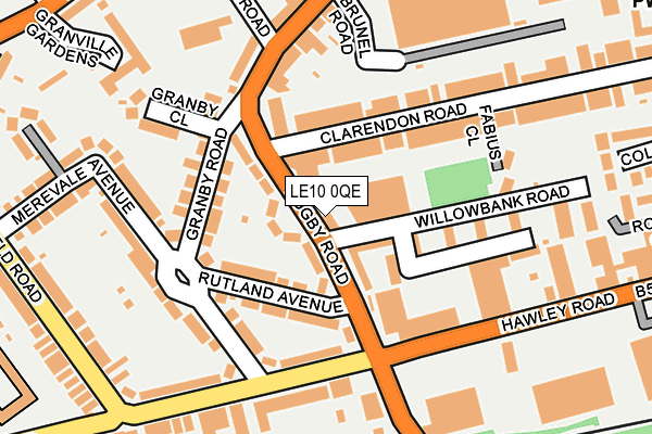 LE10 0QE map - OS OpenMap – Local (Ordnance Survey)