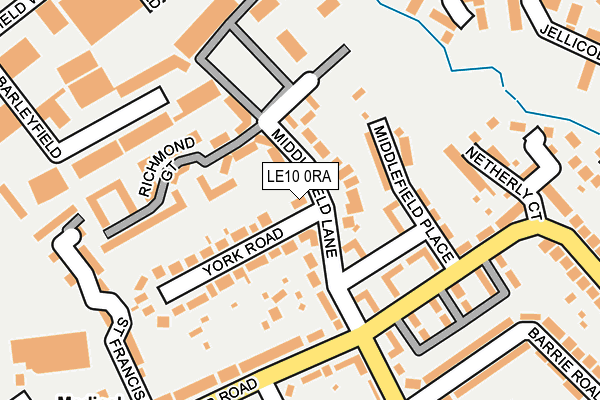 LE10 0RA map - OS OpenMap – Local (Ordnance Survey)