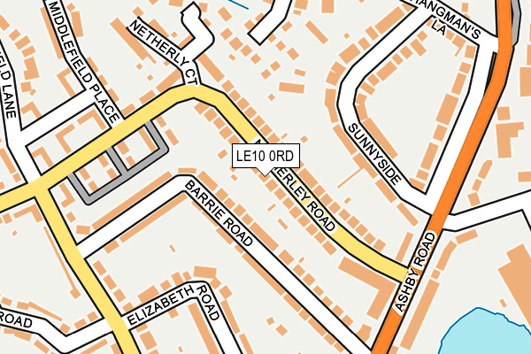 LE10 0RD map - OS OpenMap – Local (Ordnance Survey)