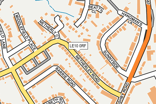 LE10 0RF map - OS OpenMap – Local (Ordnance Survey)