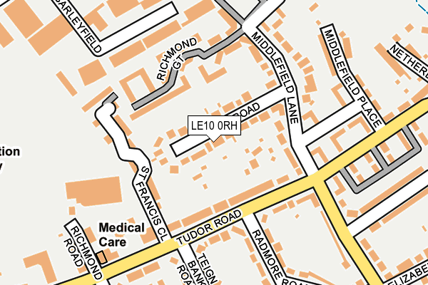LE10 0RH map - OS OpenMap – Local (Ordnance Survey)