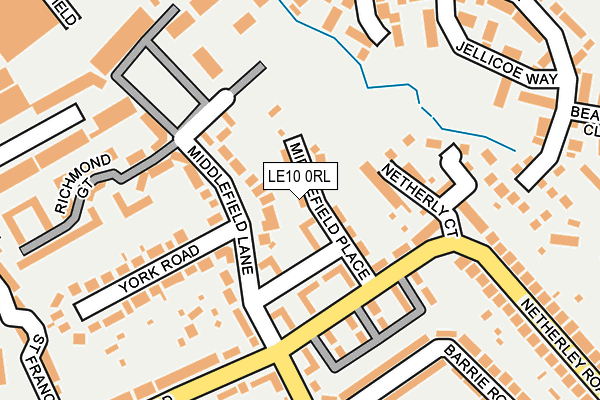 LE10 0RL map - OS OpenMap – Local (Ordnance Survey)