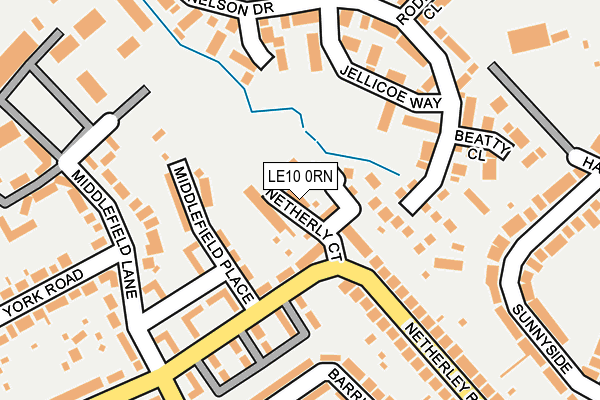 LE10 0RN map - OS OpenMap – Local (Ordnance Survey)