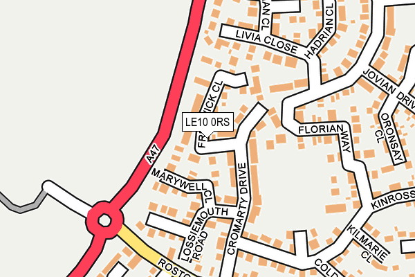 LE10 0RS map - OS OpenMap – Local (Ordnance Survey)