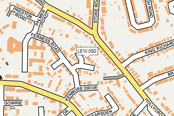 LE10 0SD map - OS OpenMap – Local (Ordnance Survey)