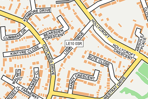 LE10 0SR map - OS OpenMap – Local (Ordnance Survey)