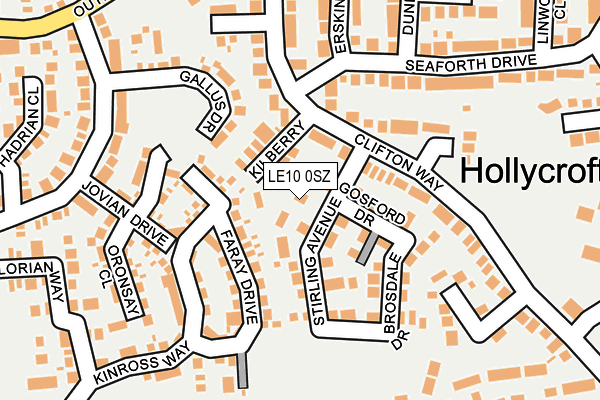 LE10 0SZ map - OS OpenMap – Local (Ordnance Survey)