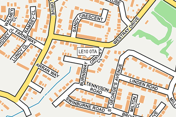 LE10 0TA map - OS OpenMap – Local (Ordnance Survey)