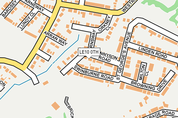 LE10 0TH map - OS OpenMap – Local (Ordnance Survey)