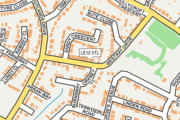 LE10 0TL map - OS OpenMap – Local (Ordnance Survey)