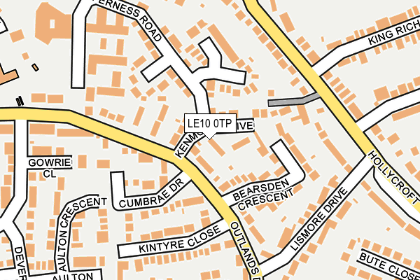 LE10 0TP map - OS OpenMap – Local (Ordnance Survey)