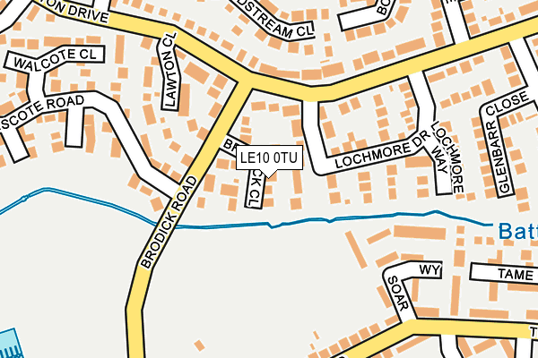 LE10 0TU map - OS OpenMap – Local (Ordnance Survey)