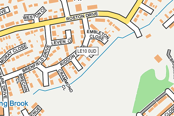 LE10 0UD map - OS OpenMap – Local (Ordnance Survey)
