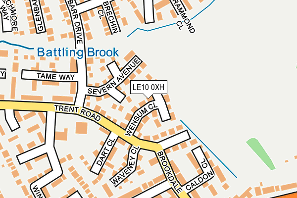 LE10 0XH map - OS OpenMap – Local (Ordnance Survey)