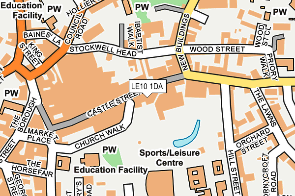 Map of ST WILLS LIMITED at local scale