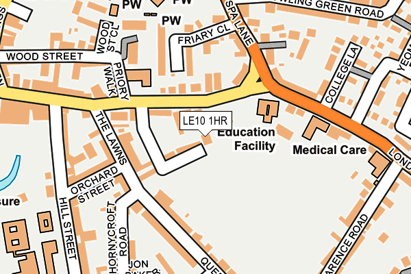 LE10 1HR map - OS OpenMap – Local (Ordnance Survey)
