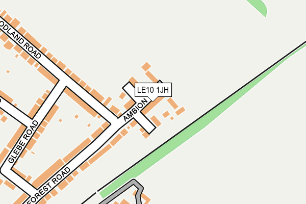 LE10 1JH map - OS OpenMap – Local (Ordnance Survey)