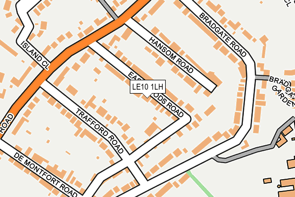 LE10 1LH map - OS OpenMap – Local (Ordnance Survey)