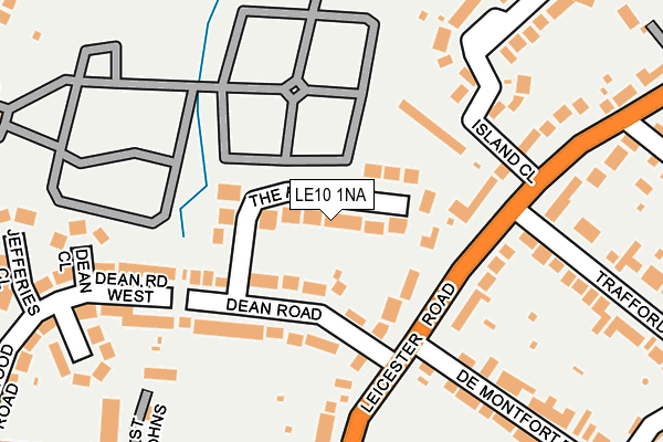 LE10 1NA map - OS OpenMap – Local (Ordnance Survey)