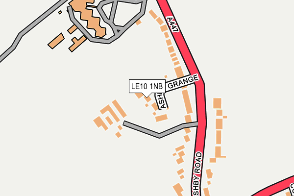 LE10 1NB map - OS OpenMap – Local (Ordnance Survey)
