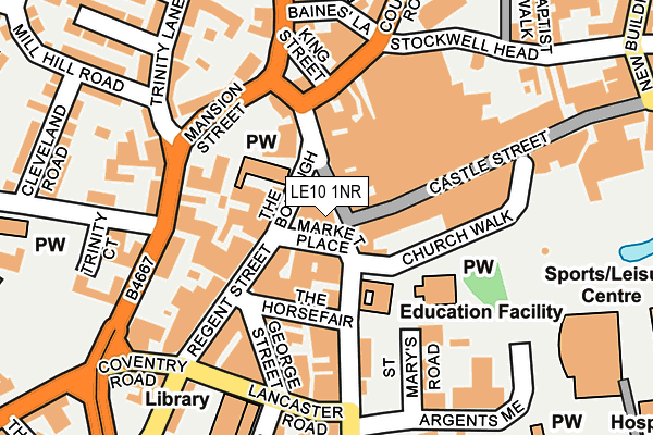 LE10 1NR map - OS OpenMap – Local (Ordnance Survey)