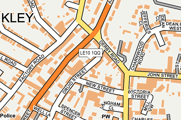 LE10 1QQ map - OS OpenMap – Local (Ordnance Survey)