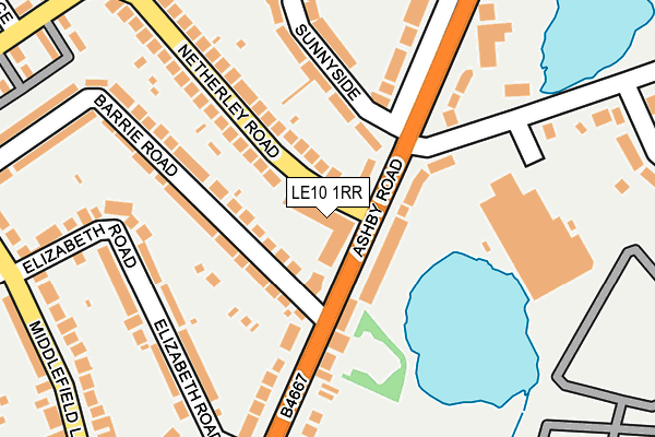 LE10 1RR map - OS OpenMap – Local (Ordnance Survey)