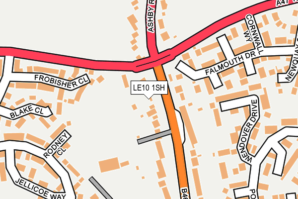 LE10 1SH map - OS OpenMap – Local (Ordnance Survey)